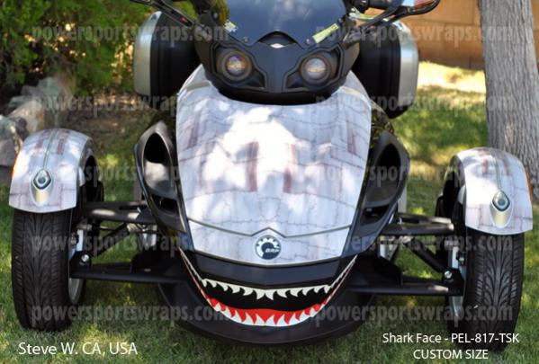 dirty air craft w/ shark face Spyder full graphics kit. ORDER 814-838-6377