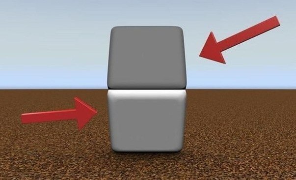 Do you see different shades of grey in top and bottom squares? Now cover the middle line with your finger and see what happens.