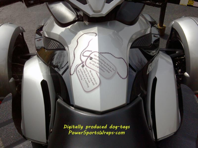 dog tags- digitally produced and contour cut