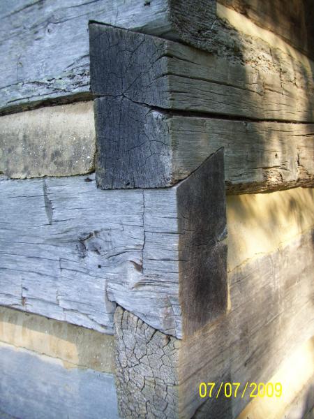 Dovetailing; joinery on outside.