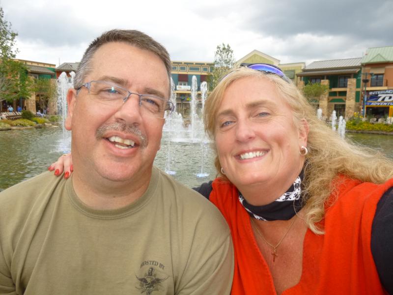 down time with hubby at the "Island" in Pigeon Forge.