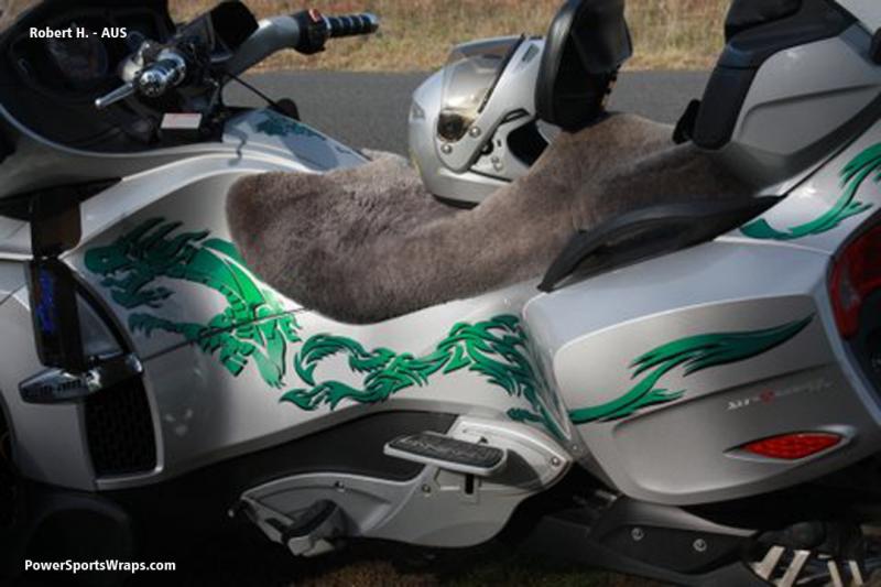 Dragon RT custom Spyder RT graphics by: Powersportswraps.com Email us your ideas for your Spyder. Email: pete@powersportswraps.com