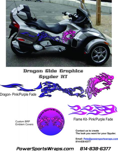 Dragon RT Pink / Purple Fade available color option.