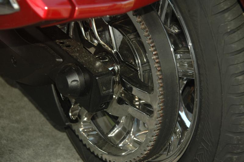 DSC 0340 Chromed Rear Sprocket & Rim