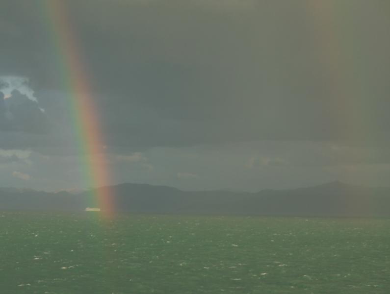 Dual Rainbows off Morrocan Coast