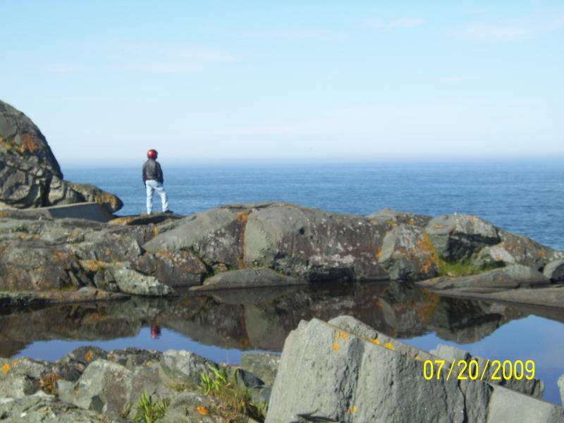 Dudley looking out toward the Atlantic regions.