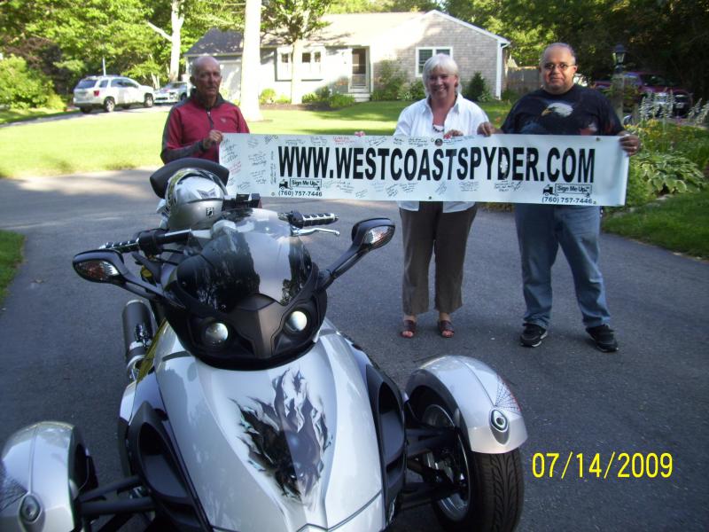 Dudley, Sue and Don in Mashpee.