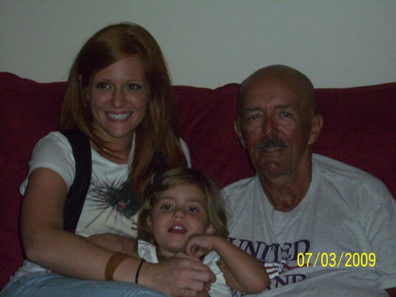 Dudley with grand and great-grand daughters.