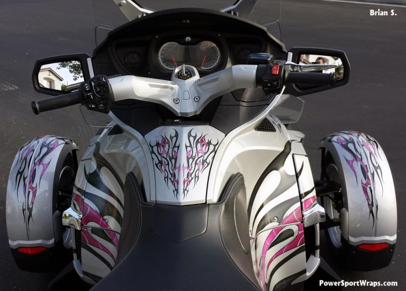 Dueling Pink tribal flame graphics kit. Peel and stick these custom flames to apply. Using the finest materials available we can help you get the look