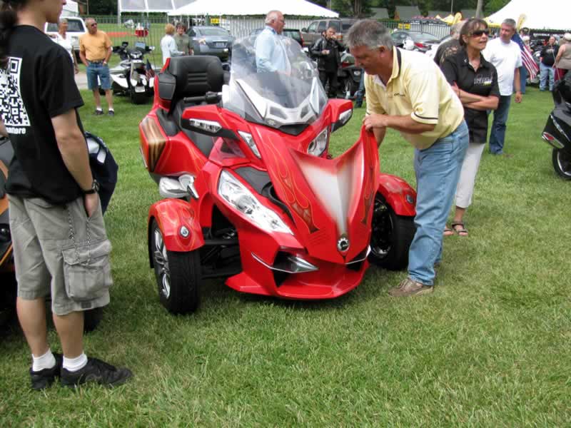 Early arrivals at festival grounds