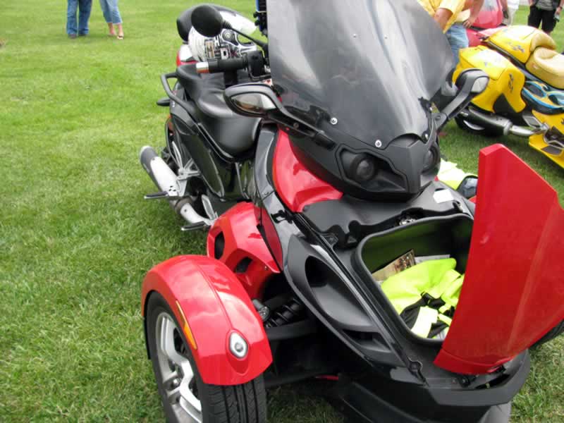 Early arrivals at festival grounds