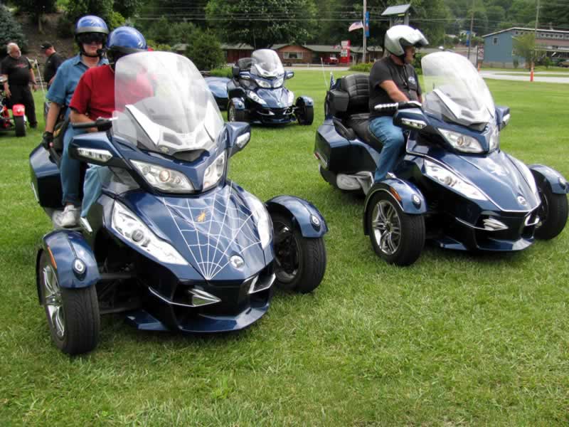 Early arrivals at festival grounds