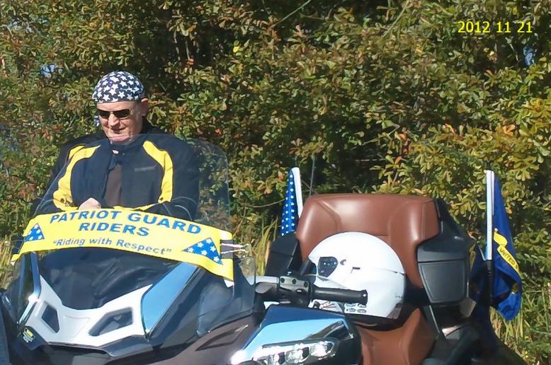 Ed on PGR mission late Nov 2012