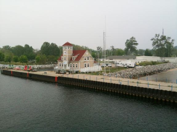 Entering the harbor at Muskegon.