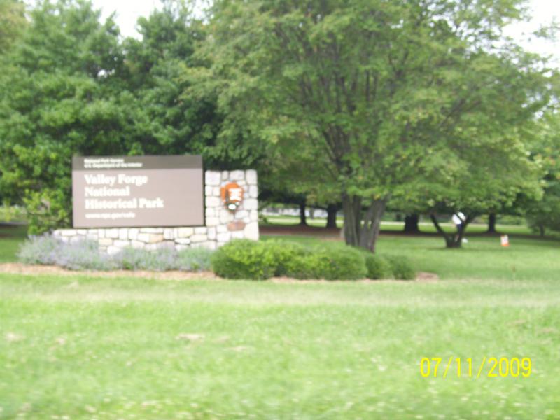 Entrance to Valley Forge, PA