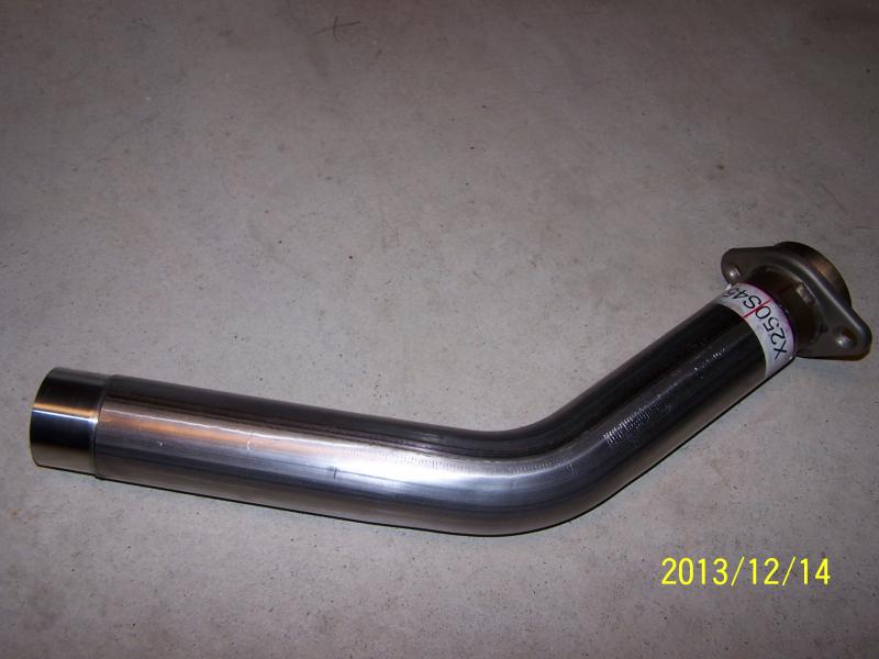 exhaust pipe 2.5'' with BRP OEM bolt on flange. mandrel bent.