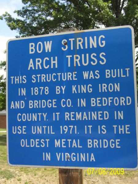 Explains the red bridge in previous picture at the VA welcome center on I-81.