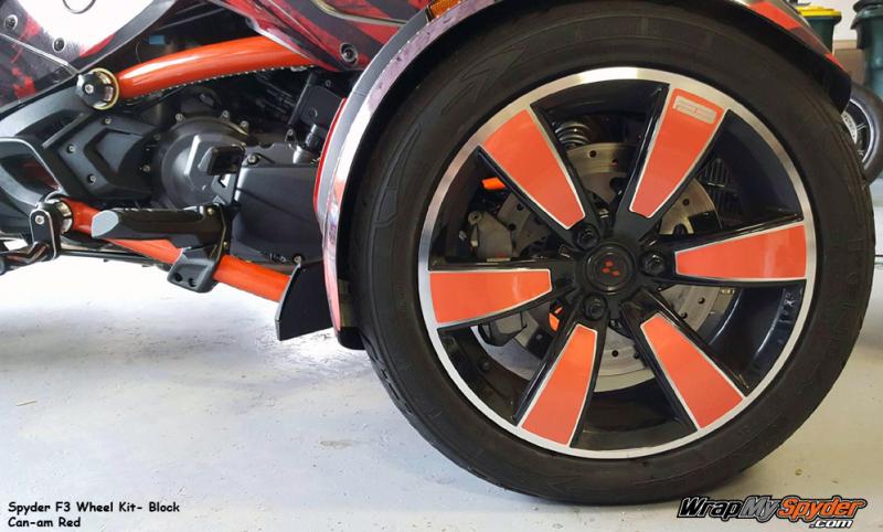 F3 Can am Red Wheel kit - F3 Block style