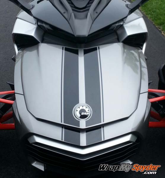 F3 GT Racing stripes  glossy Black