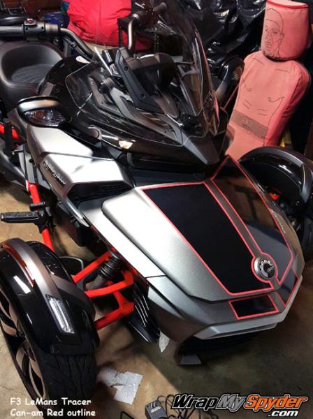 F3 LeMans Tracer stripe for frunk