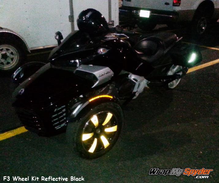 F3 Reflective wheel kit in Black