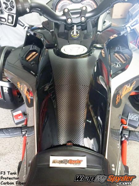 F3 tank protectior Carbon Fiber