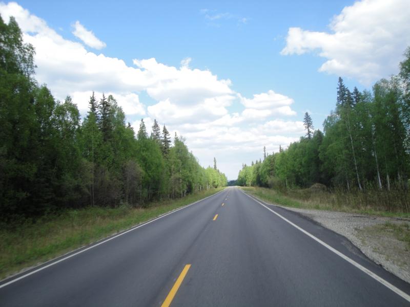 Fairbanks, Alaska - On the road 40 miles from Fairbanks