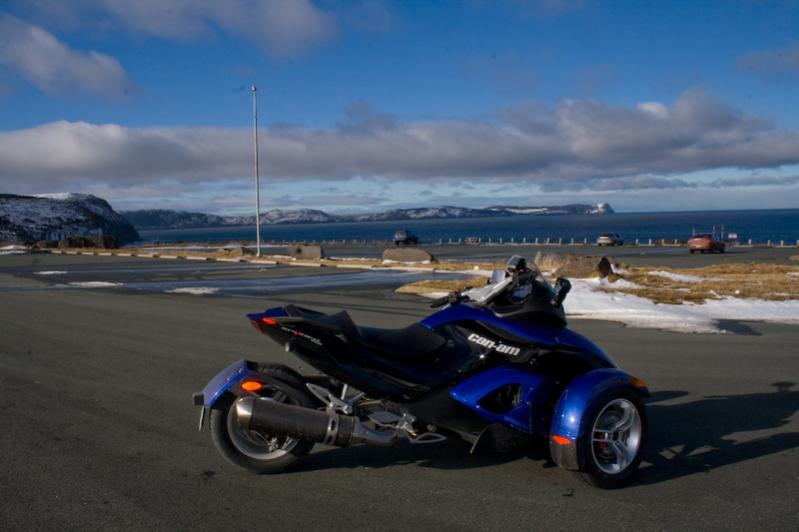 FirstRealSpyderRide Feb 2010 11 - Cape Spear, Newfoundland.