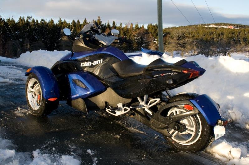 FirstRealSpyderRide Feb 2010 13 - Wash down getting road salt and dirt off.