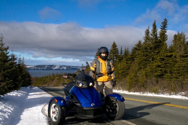 FirstRealSpyderRide Feb 2010 7 - Cape Spear, Newfoundland.