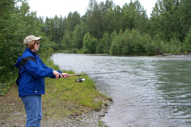 Fishing along the Parks Highway