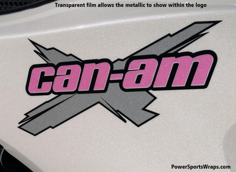 Flamingobabe-  How about the custom Can-am logo that Charlyne designed. Notice the metallic coming through the logo? This is one advantage to using ou