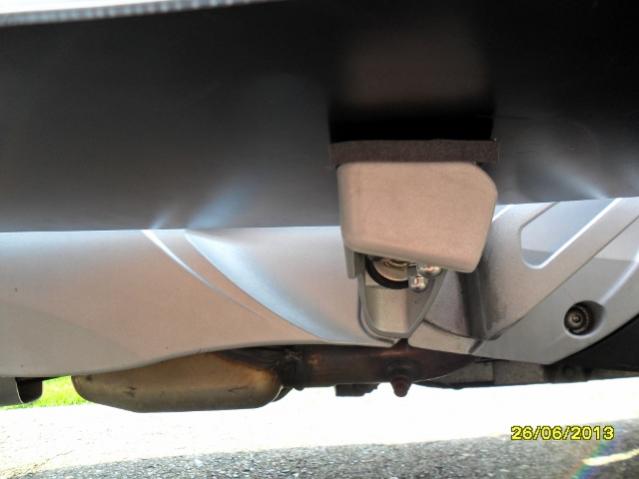 Foam Rubber insert on top of OEM Footrests under Seal Floorboards