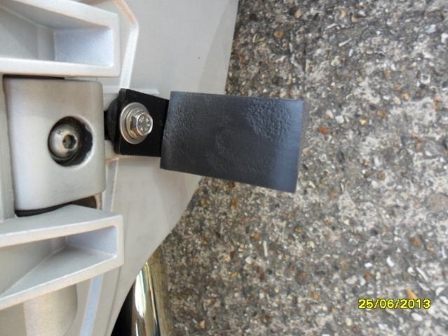 Foam Rubber on top of L Shaped Bracket for Seal Floorboard