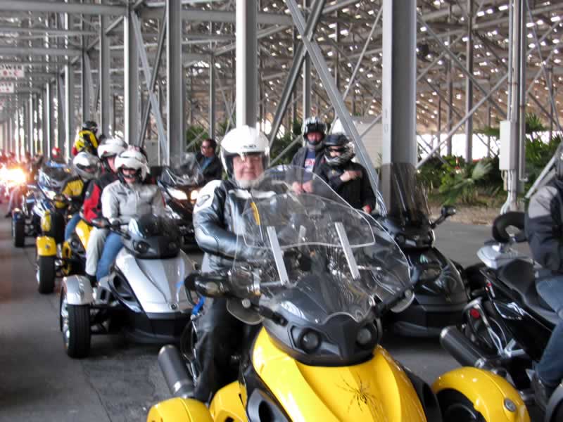 Forrest and other Spyders lined up behind me