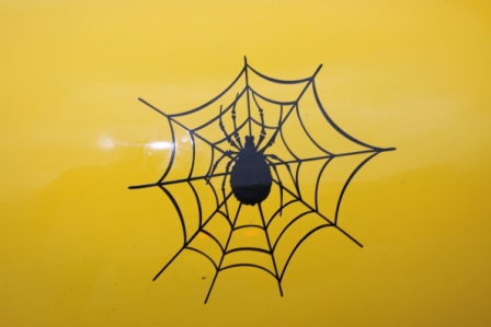 Forrest's Spyder on his trailer.