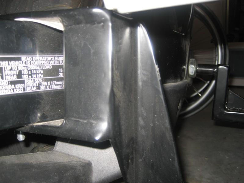 forward mounting arm slides onto swing arm