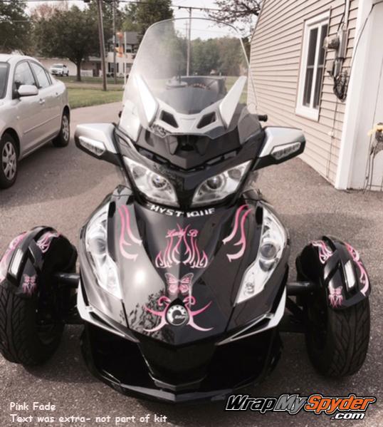 Freedom Butterfly kit Pink Fade with extra text