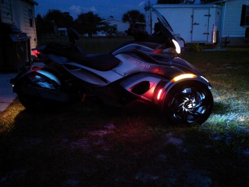 From the side Spyder Lighter Fender Lights