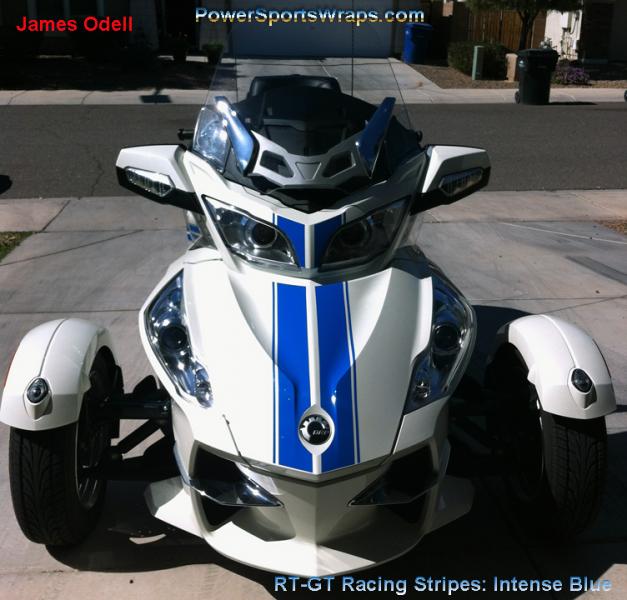 fron Intense Blue looks really good on this  White RT.