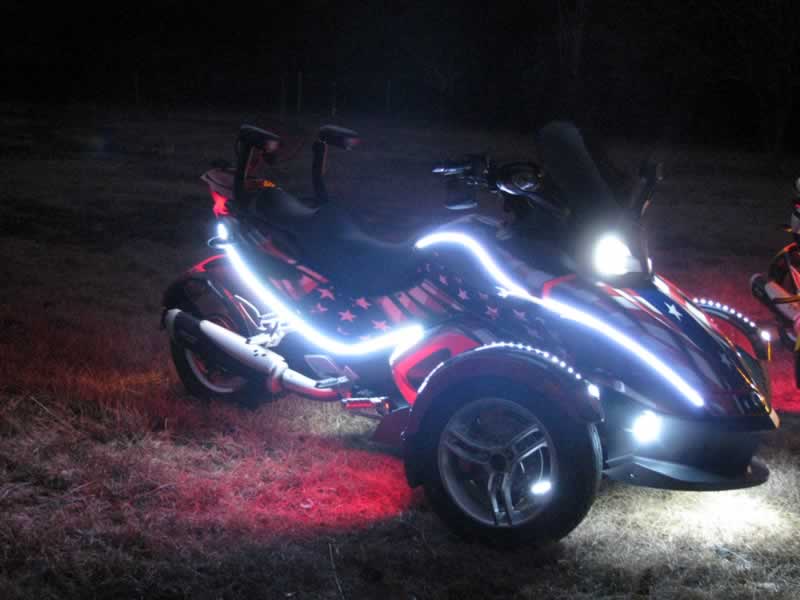 Front 3/4 view of Tanya's Spyder