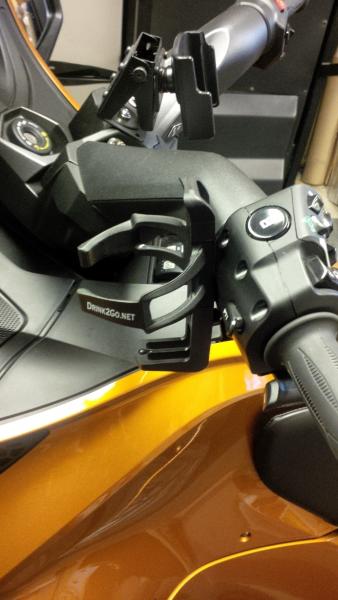 Front bolt on cup holder from Drinks2go.com