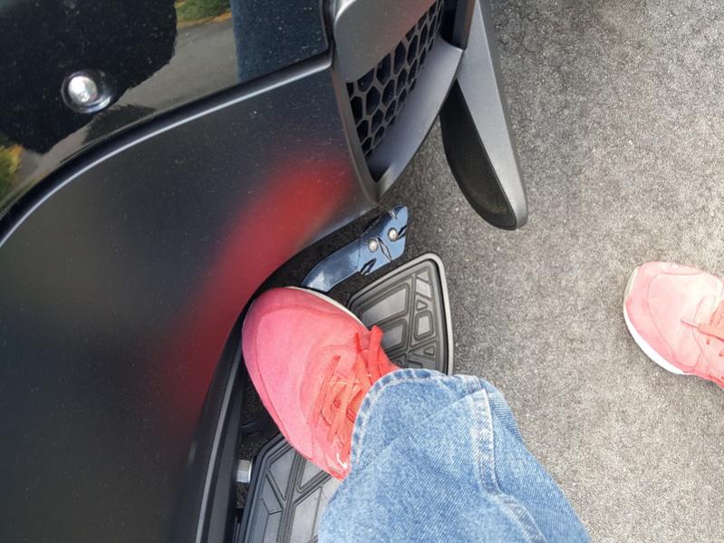 Front mount brake pedal