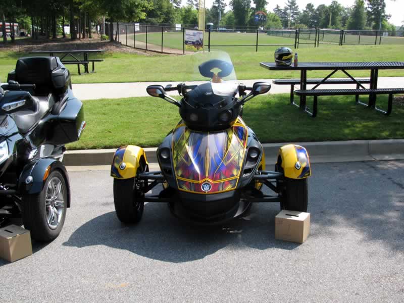 Front view of my Spyder in Most Radical Class