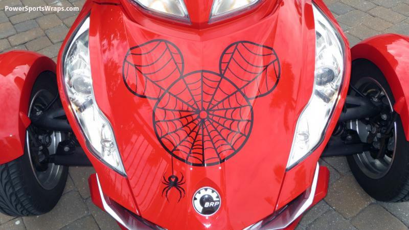 frunk graphic design Black high performance vinyl. Easy peel and stick apply.