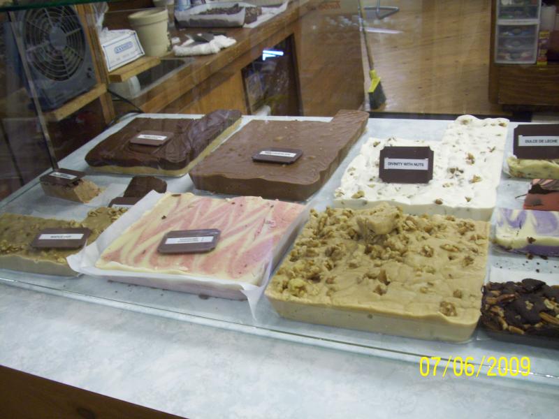 Fudge somewhere along the route after Gatlinburg. We stopped for ice cream and sat on the porch rockers.