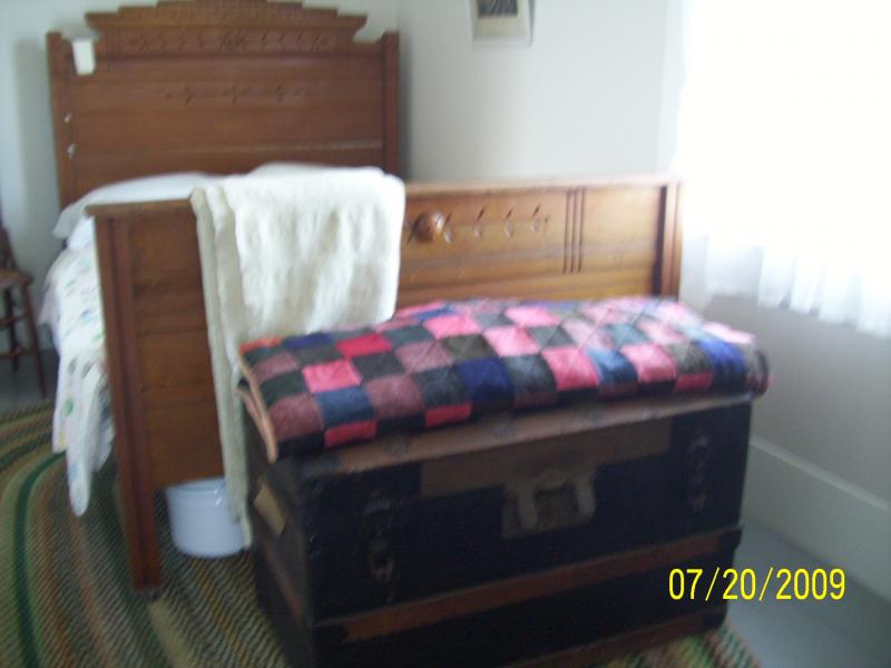 Furniture not as large as modern.