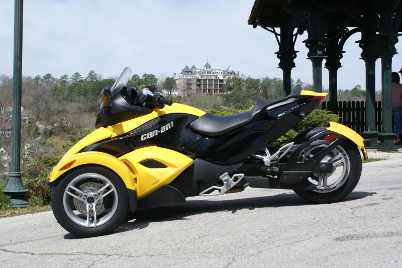 GaryTheBadger in Eureka Springs, AR with infamous "haunted" 1886 Crescent Hotel in the background