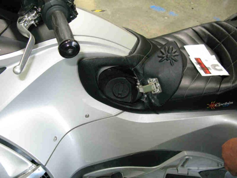 Gas Door. A nice feature of this new saddle.