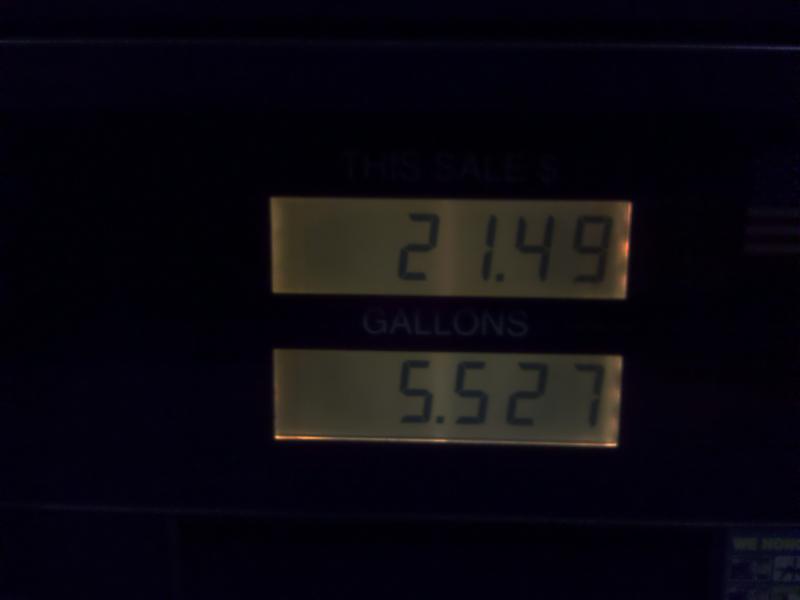 Gas Stop, almost empty